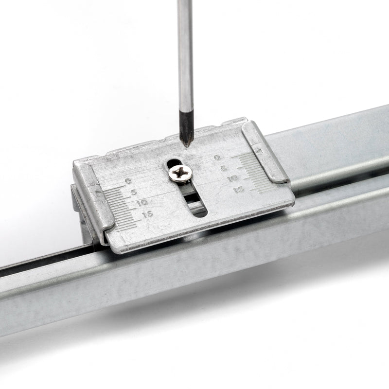 Kit Vassoio e Telaio per Armadio Regolabile 600 mm Emuca Grigio Pietra