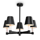 Lampada pendente Modern in Metallo Tet-a-tet Nero