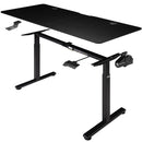 Scrivania Elettrica Regolabile Altezza 140x60x72-117 cm Nera