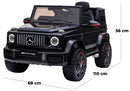 Macchina Elettrica per Bambini 12V con Licenza Mercedes G63 AMG Fuoristrada Nera