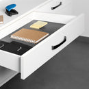 Set 10 Guide Cassetto con Estrazione Soft 540 mm in Acciaio Emuca Bianco