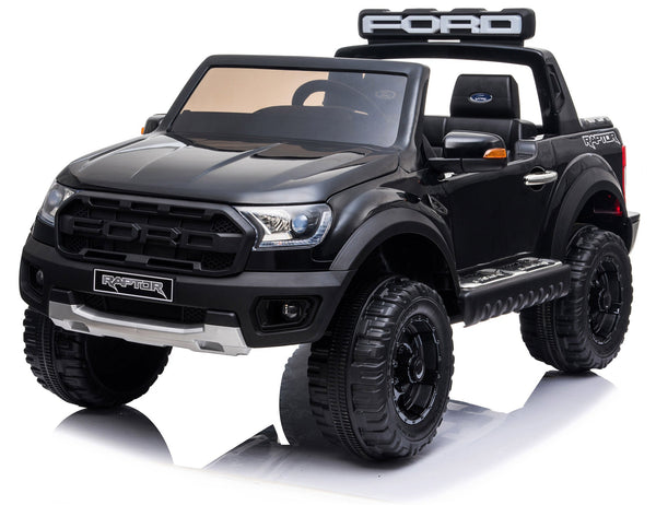 Macchina Elettrica per Bambini 12V 2 Posti con Licenza Ford Raptor Ranger Nera acquista