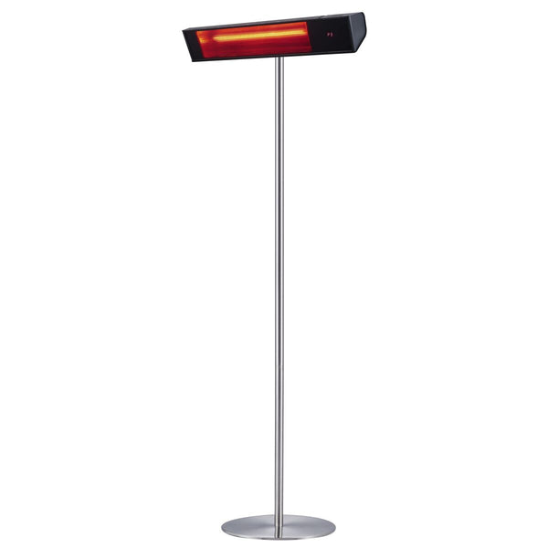 Stufa da Esterno Lampione Riscaldatore su Palo 74,2x218x60 cm 2000W Sined Nero e Silver prezzo
