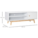 Mobile TV 120x39,5x44,5 cm per TV fino a 50 Bianco