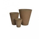 Vaso Piccolo Iris Ø19x22 cm in Fibra sintetica Taupe