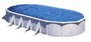 Piscina Ovale Fuori Terra 1000x550xh132 cm in Acciaio e PVC Gre Atlantis