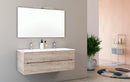 Mobile Bagno Sospeso 121cm TFT Swing Rovere Bianco