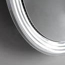 Specchio in Ø.90x8x Ø.90cm TFT Trasparente Grigio