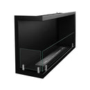 Camino a Bioetanolo da Incasso ad angolo 90x22,4x45 cm Sutri 90 SX Nero