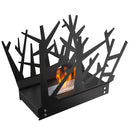 Camino a Bioetanolo da Tavolo 65x30 cm Flig Denver Nero