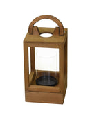 Lanterna in Legno naturale quadro cm 18x18xh41