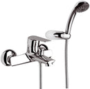 Kit Doccino e Miscelatore Monocomando per Vasca in Ottone Mariani Essenza Cromato