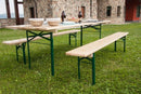 Set Birreria da Giardino Pieghevole in Legno e Acciaio