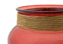 Vaso Rope Florero Bordeaux Ø20x18 cm Vetro