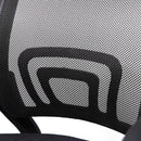 Sedia Poltrona Operativa da Ufficio in Tessuto Net Nera