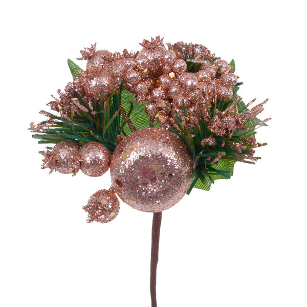 sconto Set 24 Pick con Mela Ø10 cm Champagne