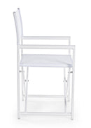 Set 2 Sedie Regista da Giardino 48x56x86h cm Taylor Bianco 