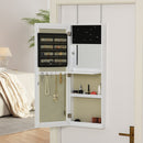 Armadio Portagioie a Specchio 35,5x9x100 cm  Bianco
