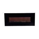 Camino Elettrico da Parete Effetto Fiamma 1500W Nora Nero