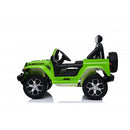 Macchina Elettrica per Bambini Fuoristrada Jeep Wrangler Rubicon 12V con Telecomando Verde