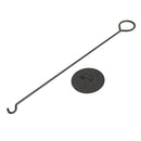 Camino a Bioetanolo da Tavolo Ø20x49,5 cm in Acciaio e Vetro Nero