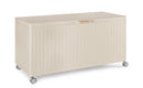 Baule Contenitore da Esterno 141,6x72x70h cm Apertura Facile e Ruote in Alluminio Ocean S Seta 