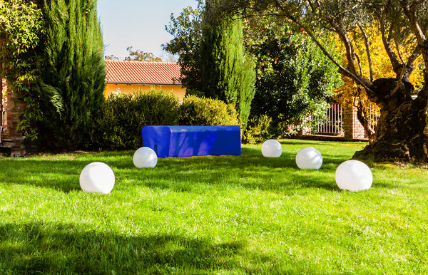 Panca da Esterno Seduta Modulare 120x50 cm in Resina Arkema Althea Bianco sconto