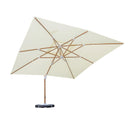Ombrellone da Giardino Decentrato 4x4m Roma Wood beige