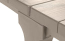 Tavolo Doppio da Giardino 295x90x74,5 cm in Resina Keter Kulie Double Cappuccino