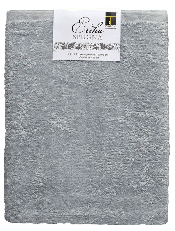 acquista Set Spugna Asciugamani Ospite + Salvietta Perla