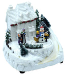 Villaggio Natalizio in Resina Casa con Luci e Suoni 17x13,5xh15,5 cm