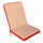 Cuscino Real Medio 90x40x4 cm in Poliestere Rosso
