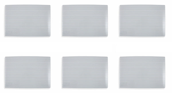 sconto Set 6 Tovagliette 30x45 cm in Pvc Villa d'Este Home Tivoli Stripes