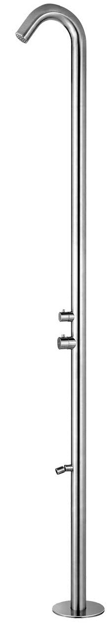 online Doccia da Esterno Giardino Miscelatore e Lavapiedi Sined Quartu Inox