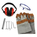 Cippatrice Trituratore per Rami 64x88x134 cm in Acciaio Blu  