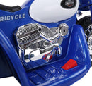 Moto Elettrica Polizia per Bambini 6V Police Blu 
