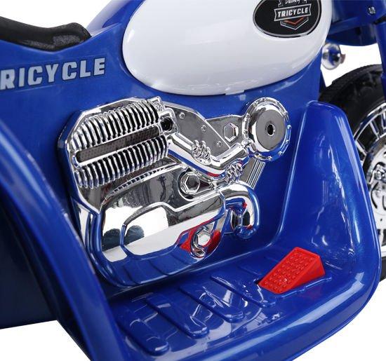 Moto Elettrica Polizia Bambino 12V 7Ah BMW Licenza - 2 Motori, 2 Velocità, Pneumatici EVA, Sospensione a Molla, Fari LED, Sicurezza Anti-ribaltamento, Età 3-8 Anni (Certificato ASTM/CPSIA