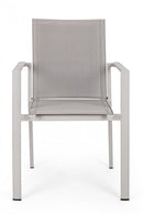 Set 4 Sedie da Giardino 56,2x60x88h cm con Braccioli Konnor Rastin