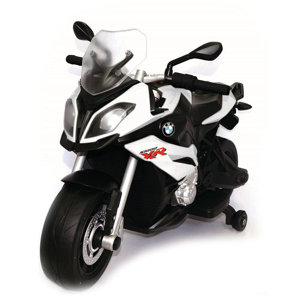 acquista Moto Elettrica per Bambini 12V con Licenza BMW S1000 XR Bianco