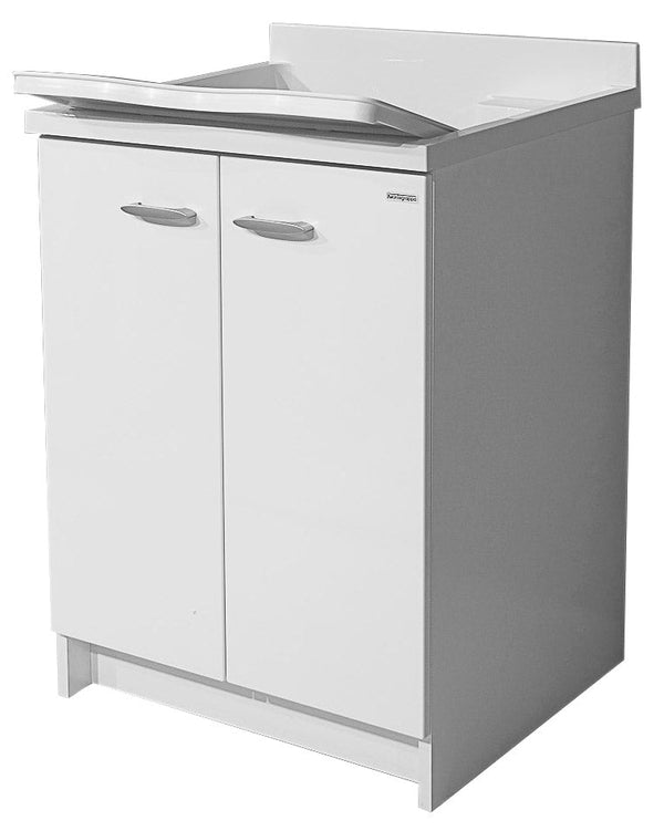 sconto Mobile Lavatoio 60x60x85cm 2 Ante Asse in Termoplastico Montegrappa Marella Bianco