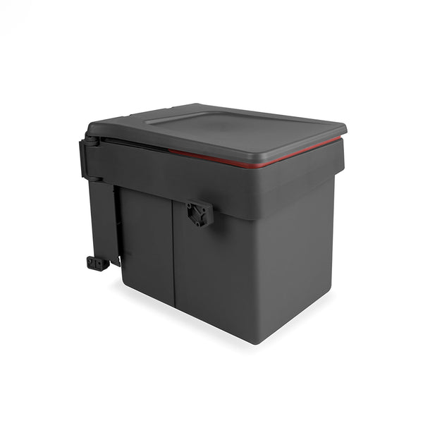 Pattumiera Differenziata per Anta Mobile Cucina 15L Apertura Automatica Emuca Grigio Antracite acquista