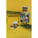 Tazza Ø9,2x8,7 cm in Bone China VdE Tivoli 1996 Tropicana flamingo