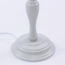 Lampada da Tavolo Ø28xH56 cm in Metallo Grigio