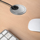 Passacavi Circolare 60 mm a Incasso Zama Cromo 8 Pezzi Emuca