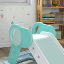 Scivolo per Bambini Pieghevole 102x53x53 cm in Plastica Verde