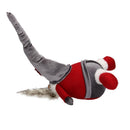 Babbo Natale tessuto rosso grigio cm 29x16xh44