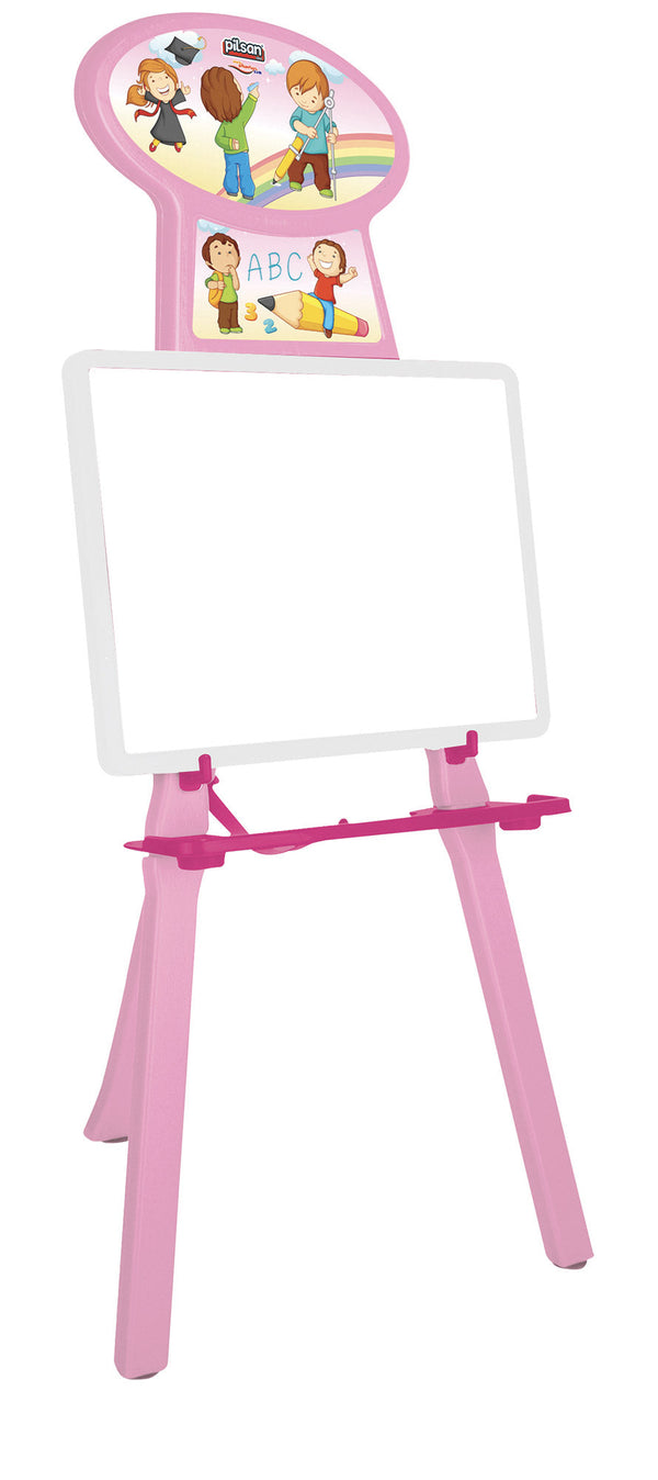 sconto Lavagna per Bambini 52x46x98 cm con Portabicchieri Rosa