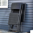 Set Tavolo 2 Sedie da Giardino Pieghevoli  Small Nero