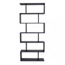 Libreria Alana 80x23,5x190,5 h cm in Truciolare bilaminato Antracite