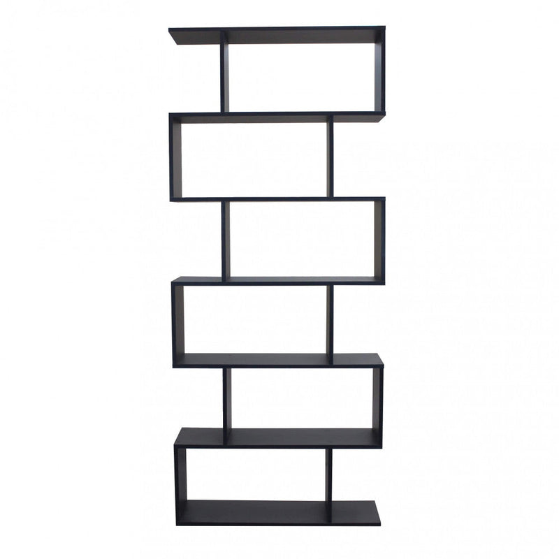 Libreria Alana 80x23,5x190,5 h cm in Truciolare bilaminato Antracite